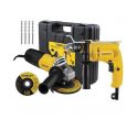 STANLEY KIT AMOLADORA + TALADRO 600W